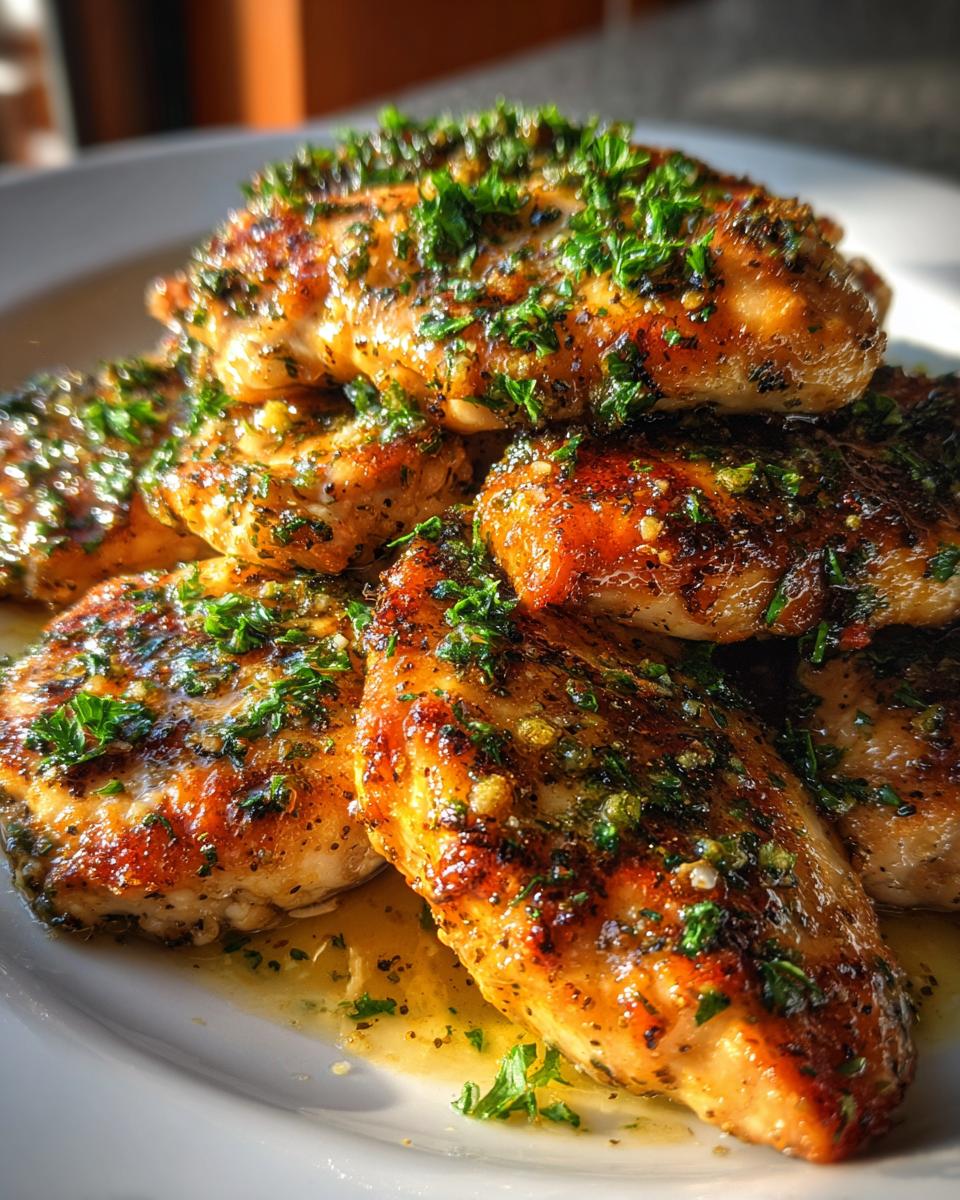 lemon garlic chicken - detail 1