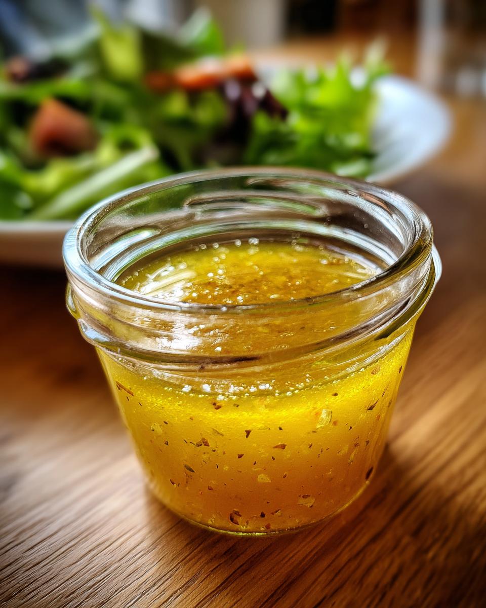 lemon vinaigrette dressing - detail 1