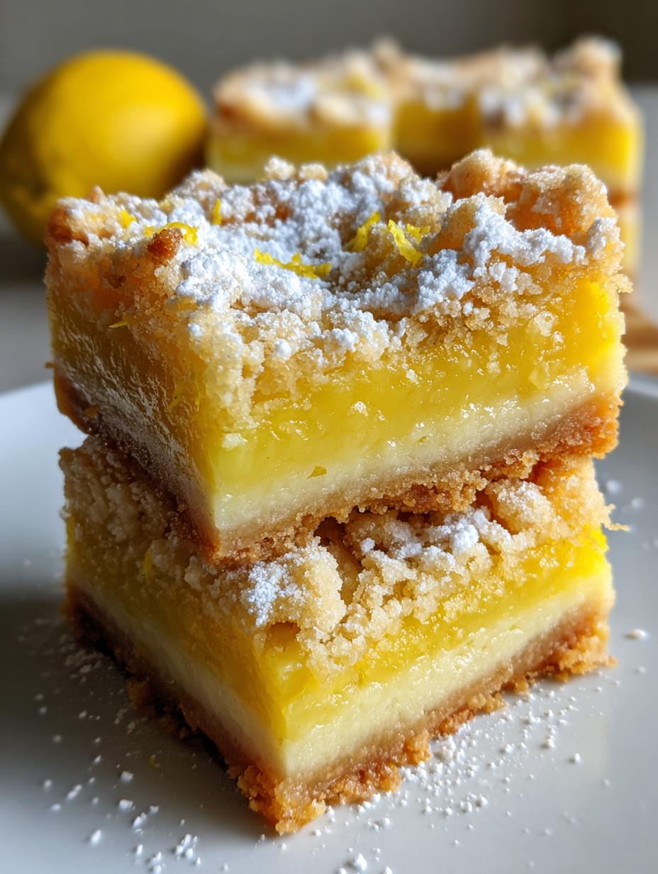 lemon zest dream bars