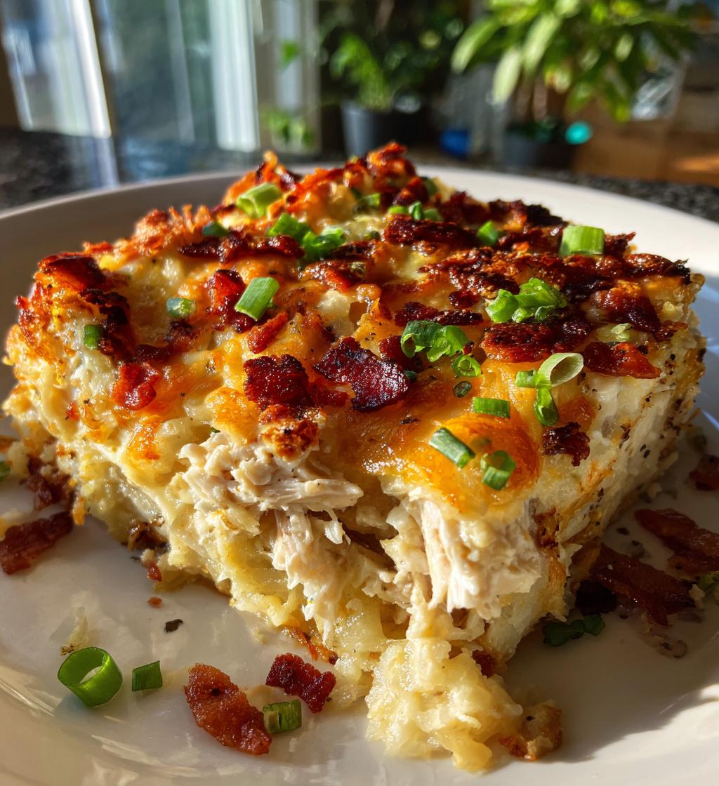 loaded potato ranch chicken casserole