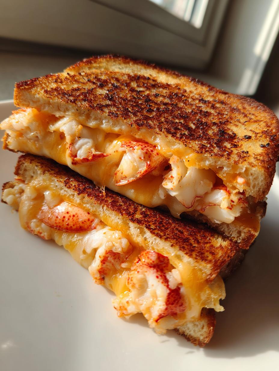 lobster grilled cheese sandwich - detail 1