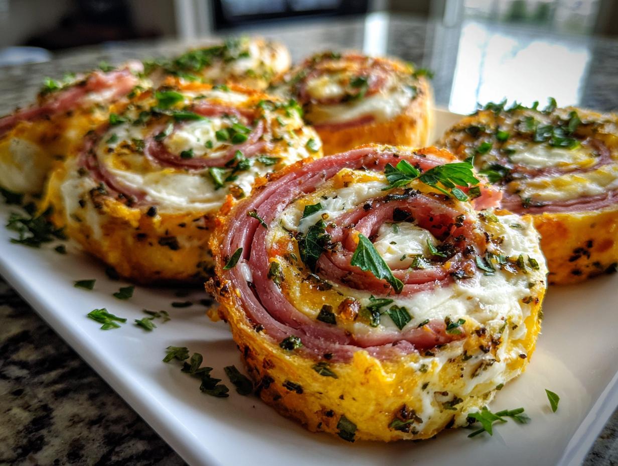 meat and cheese pinwheel appetizers