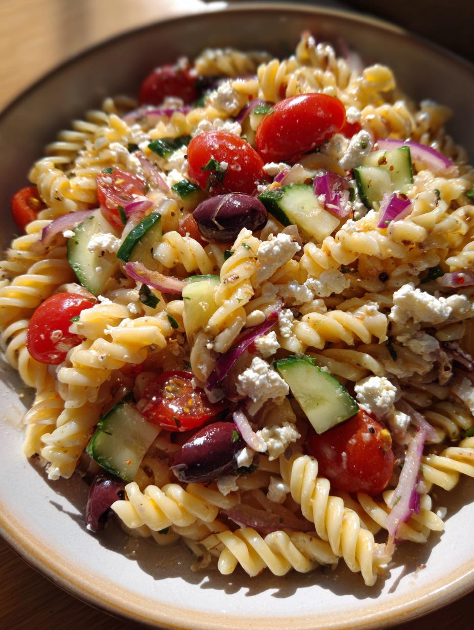 mediterranean pasta salad - detail 1
