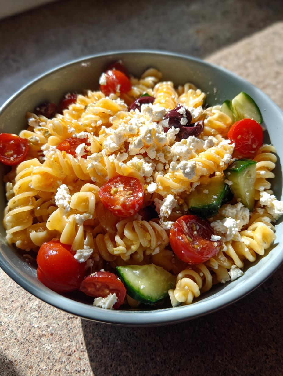 mediterranean pasta salad - detail 1