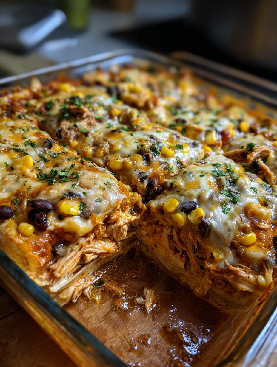 mexican chicken burrito casserole - detail 1