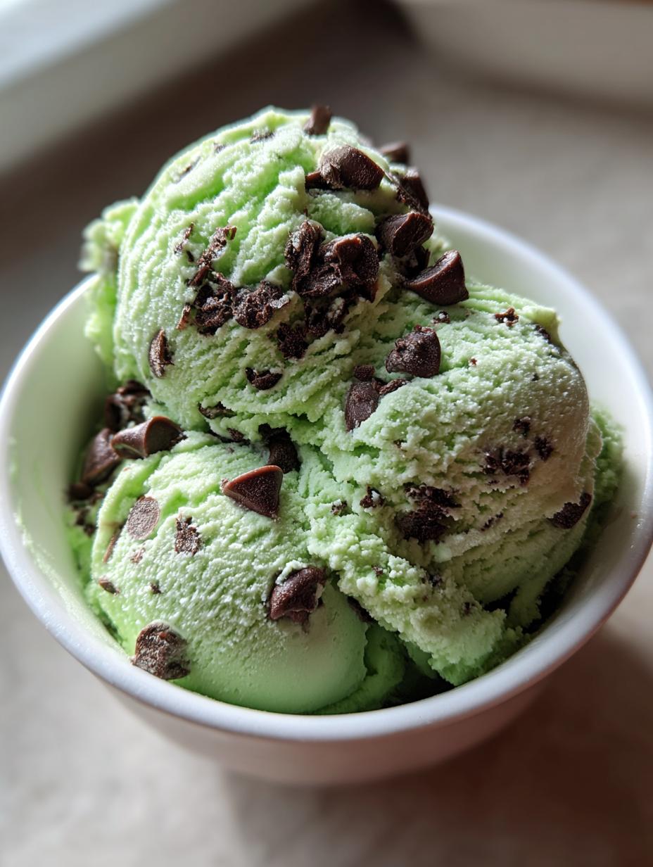 mint chocolate chip ice cream delight - detail 1