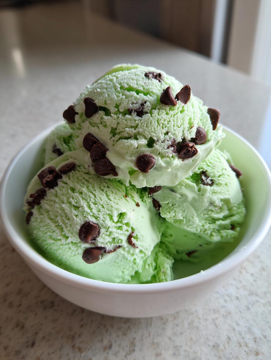mint chocolate chip ice cream delight - detail 1