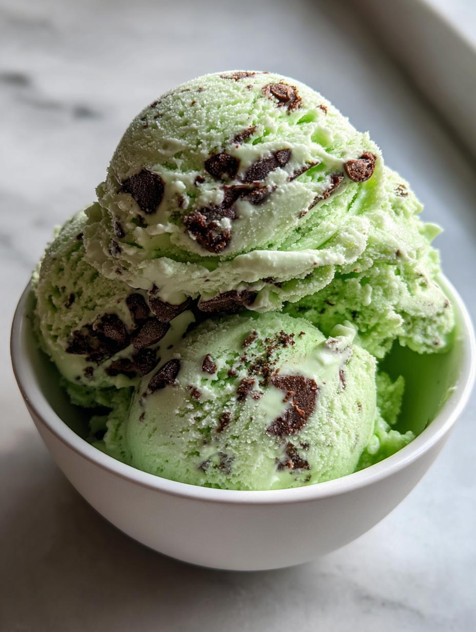 mint chocolate chip ice cream delight