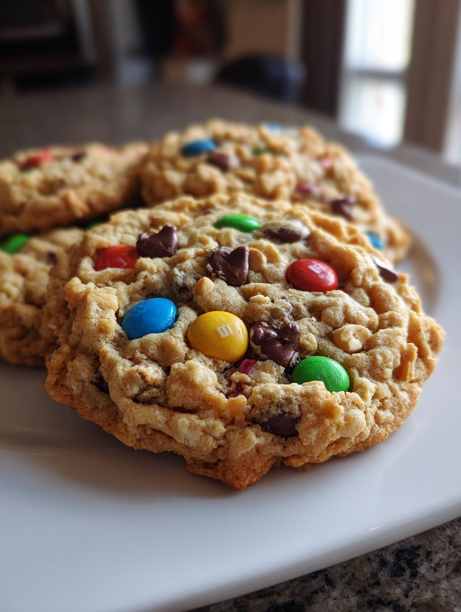 m&m monster cookies