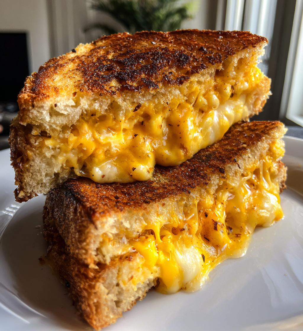 multi cheese grilled cheese - detail 1