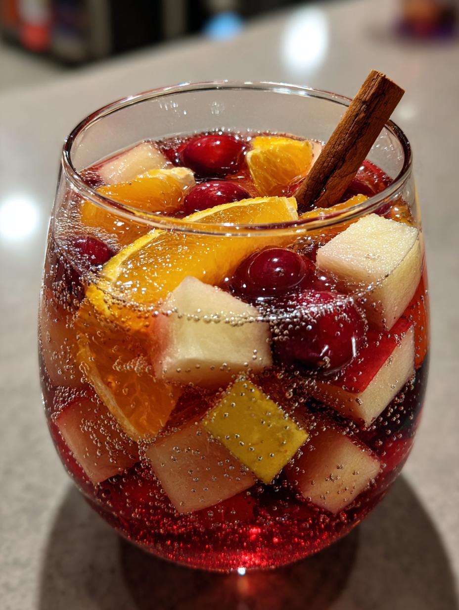 non alcoholic christmas sangria