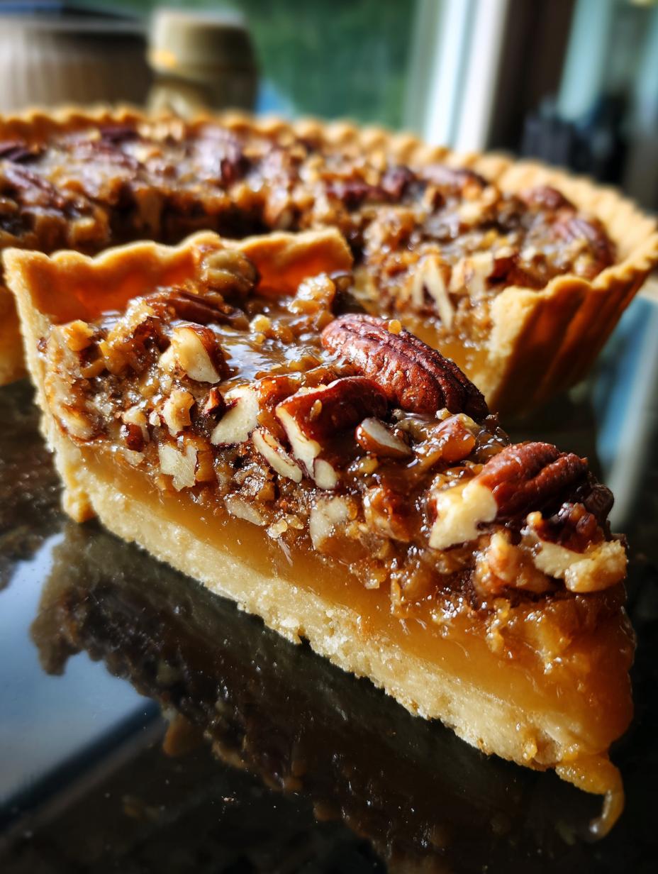 nutty caramel crunch tart