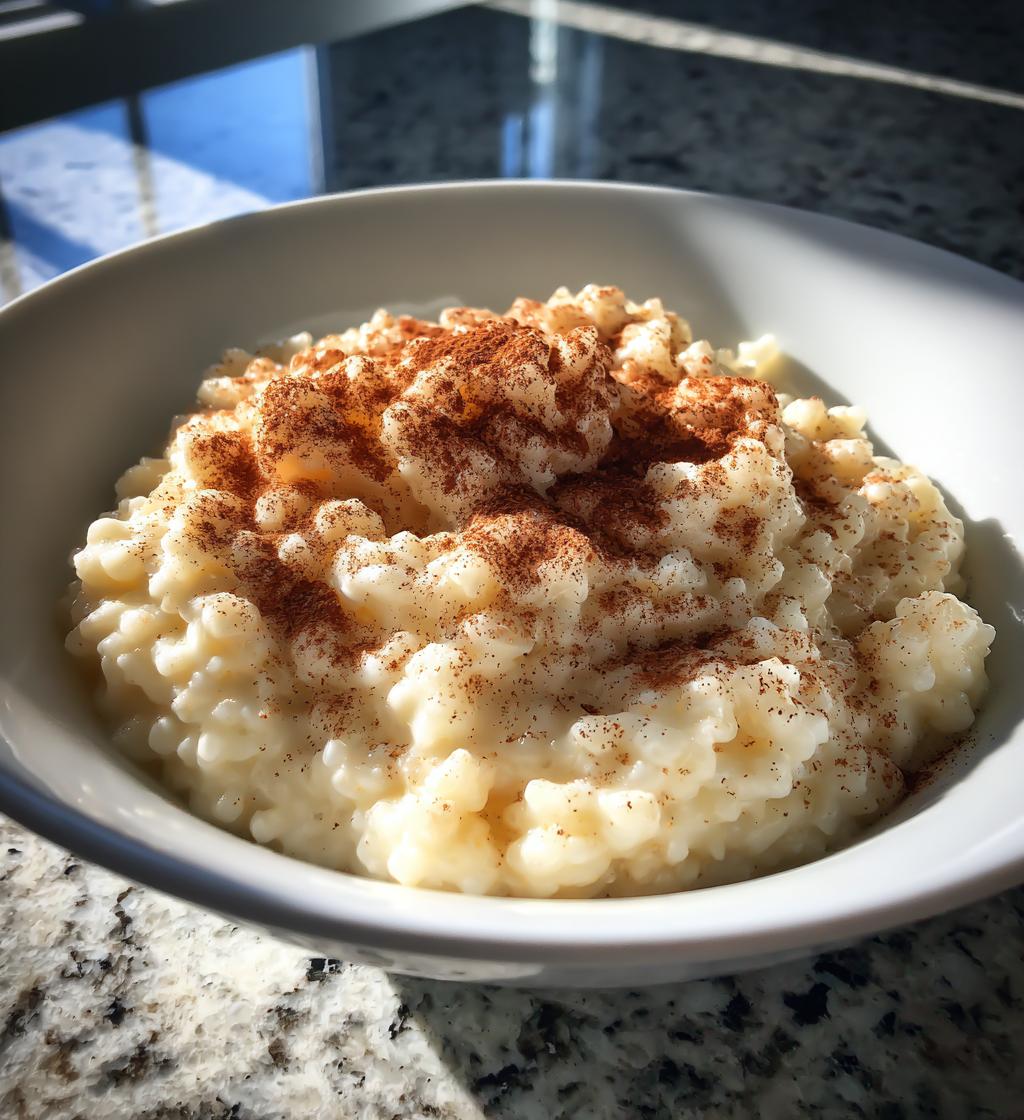 old fashioned rice pudding - detail 1