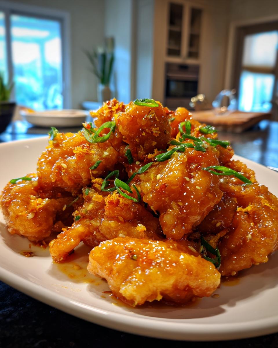 orange peel chicken - detail 1
