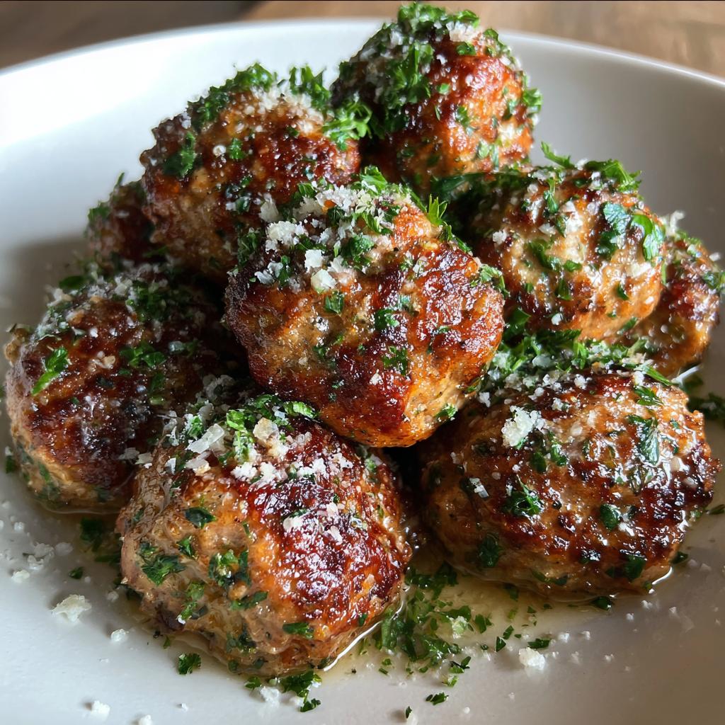 parmesan meatballs - detail 1