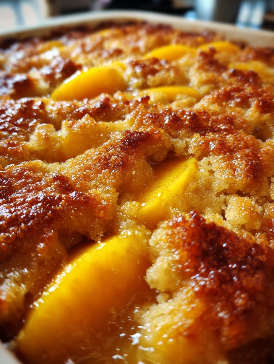 peach cobbler - detail 1