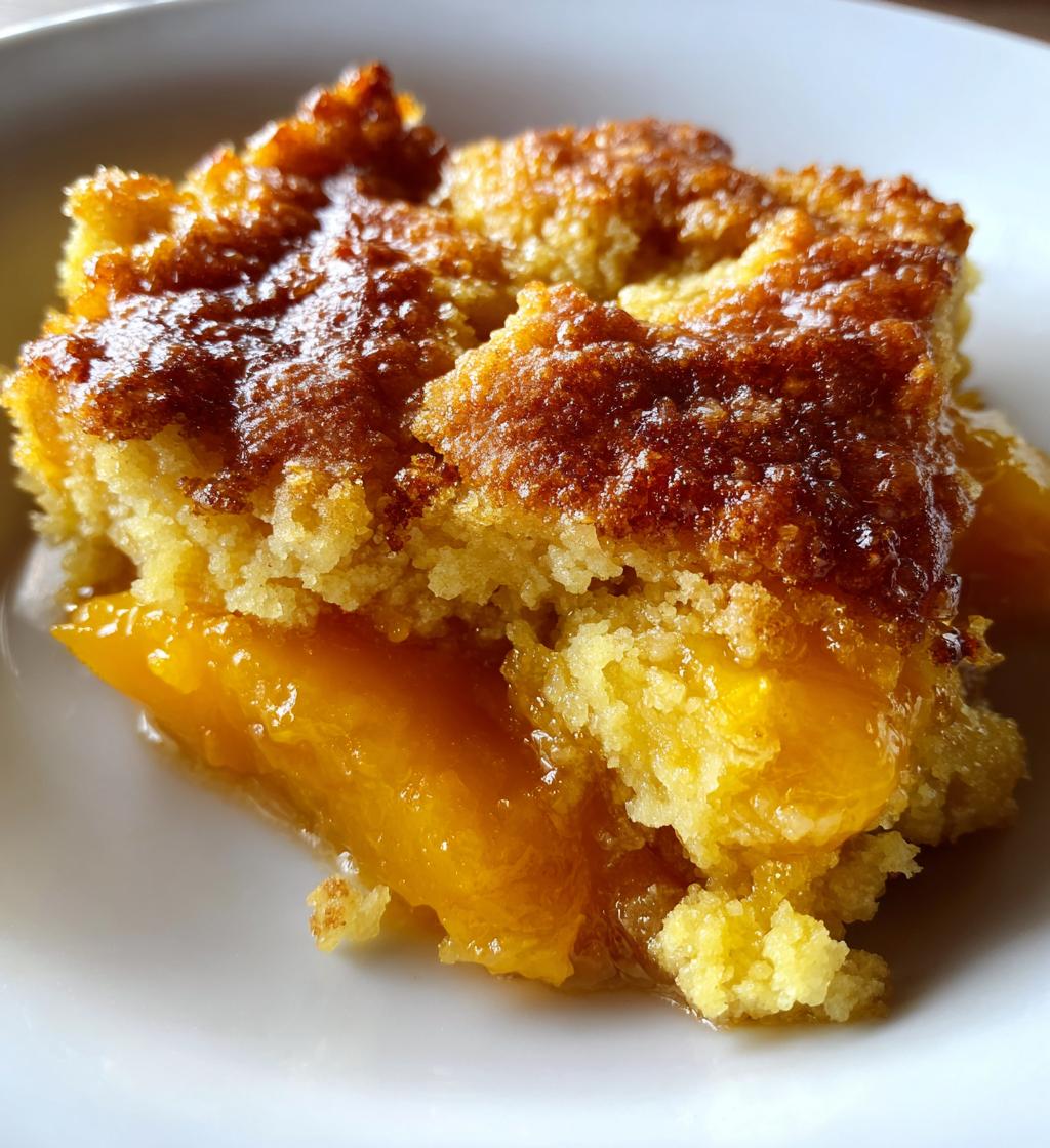 peach cobbler three ingredient - detail 1
