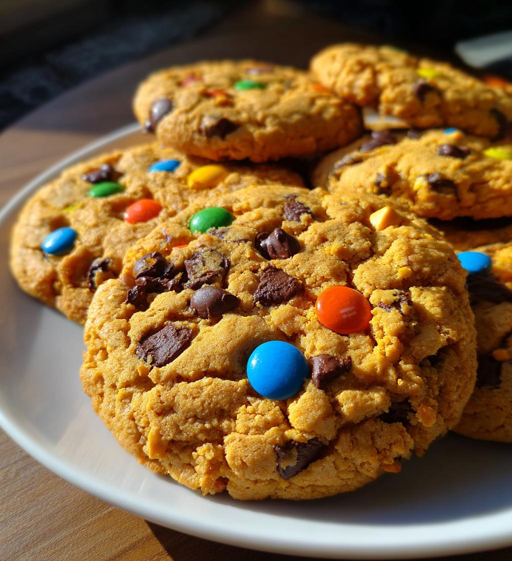 peanut butter monster cookies
