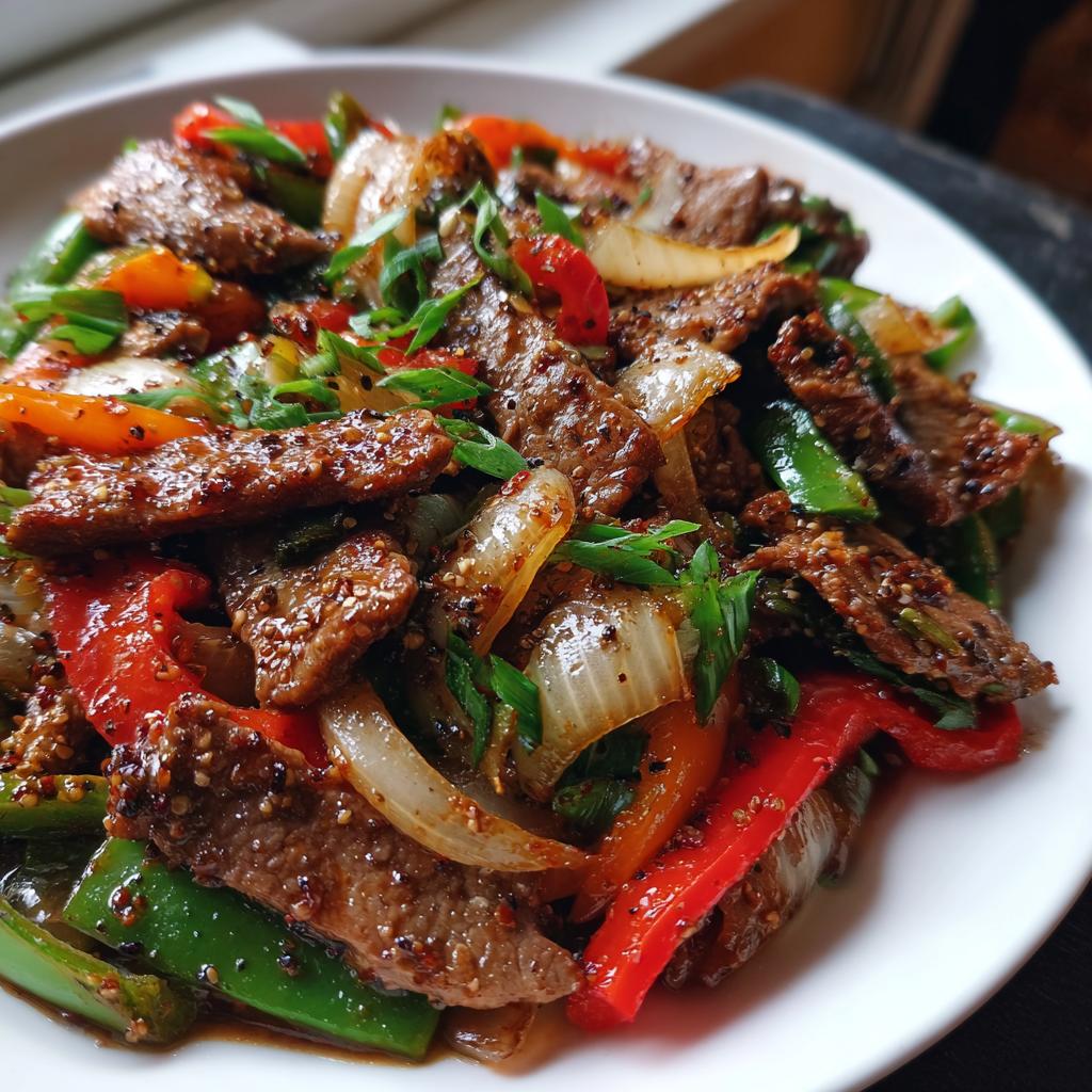 pepper steak and onions chinese
