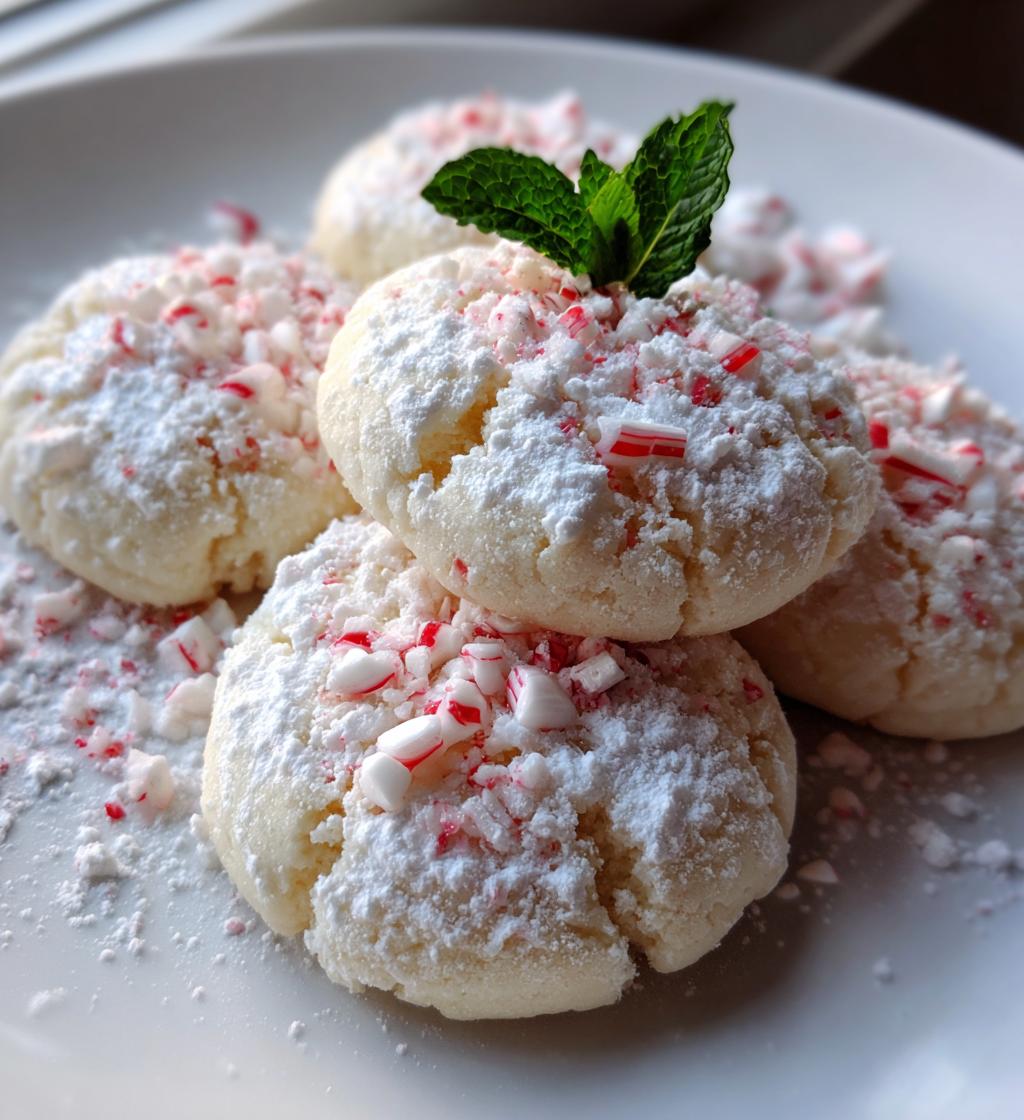 peppermint meltaway cookies - detail 1