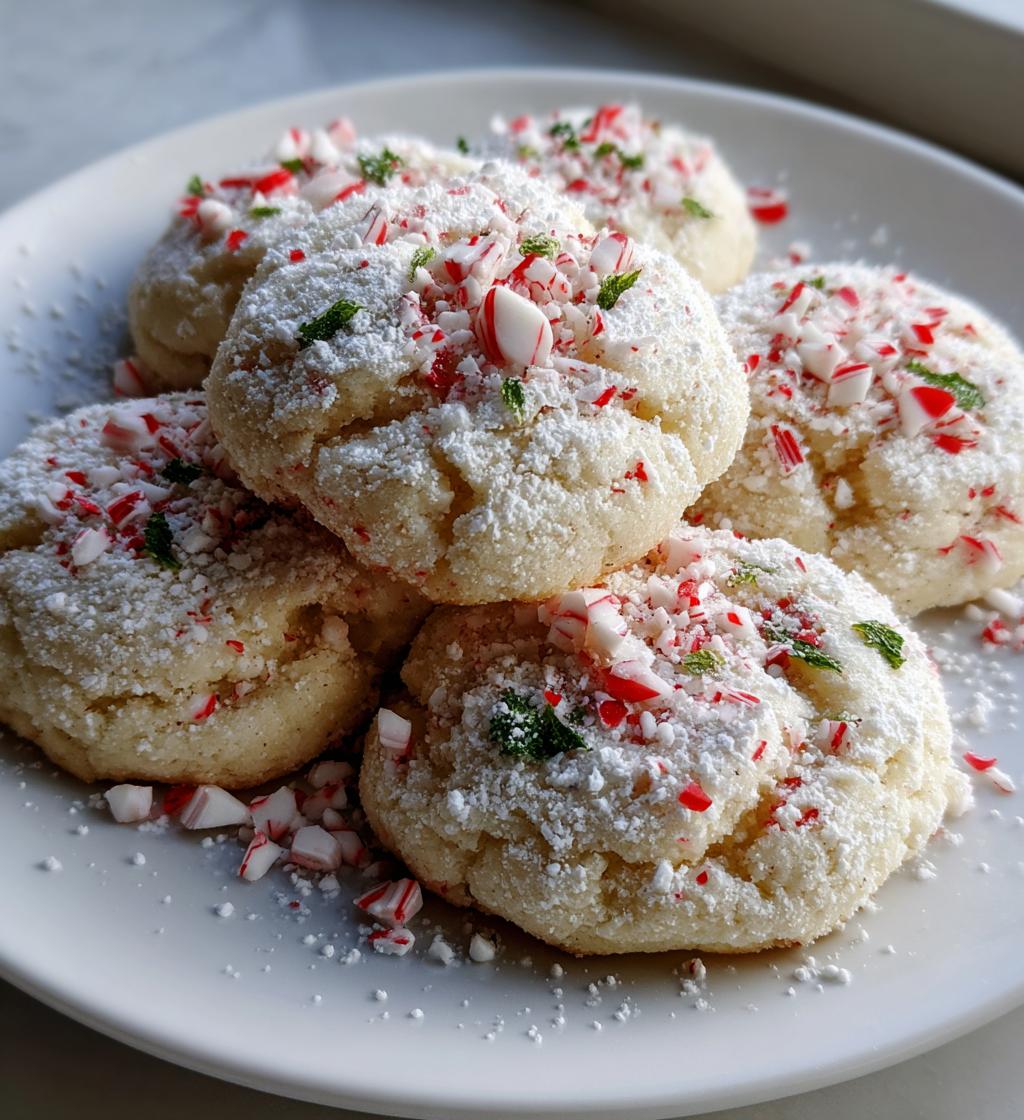 peppermint meltaway cookies