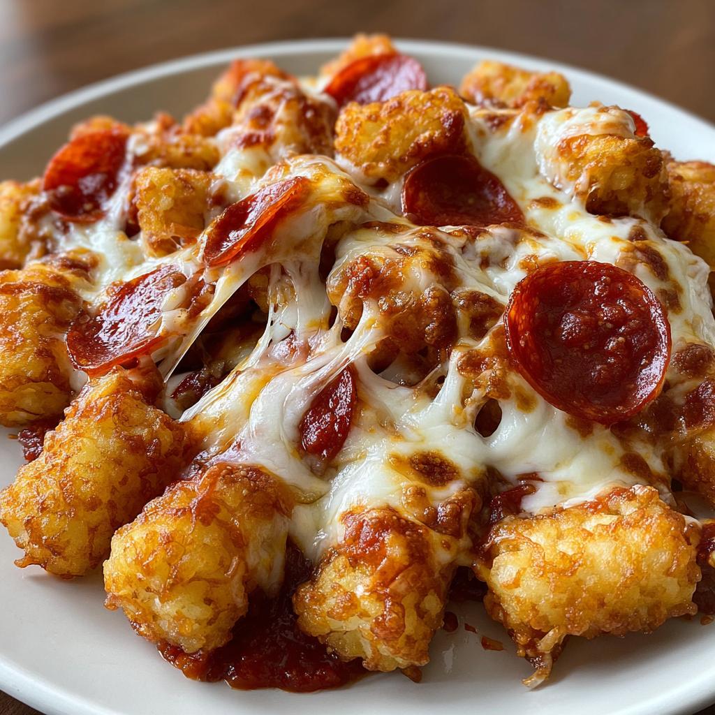 pizza tater tots - detail 1