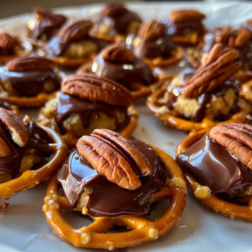 pretzel rolo bites