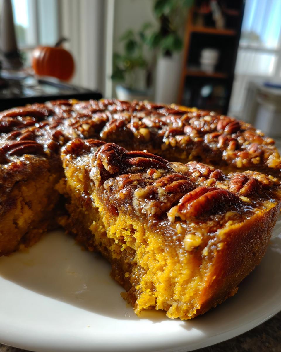 pumpkin and pecan cobbler - detail 1