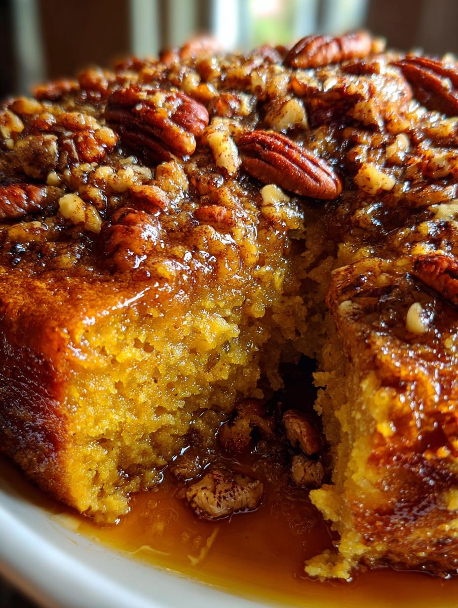 pumpkin pecan cobbler easy - detail 1