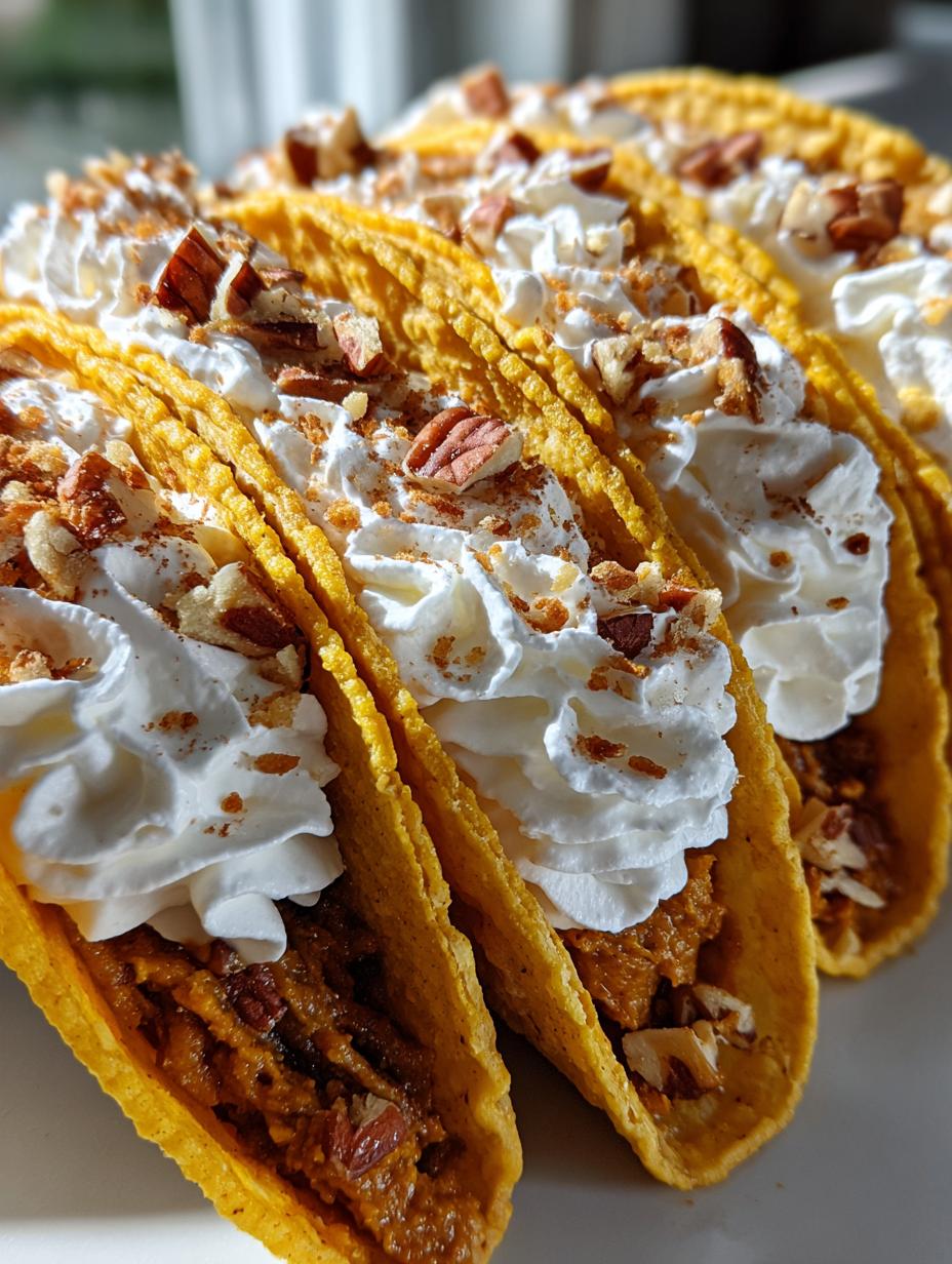 pumpkin pie tacos