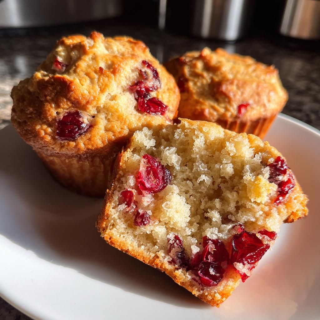 quick cranberry orange muffins - detail 1