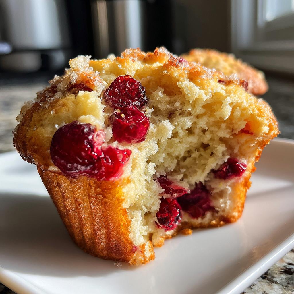quick cranberry orange muffins