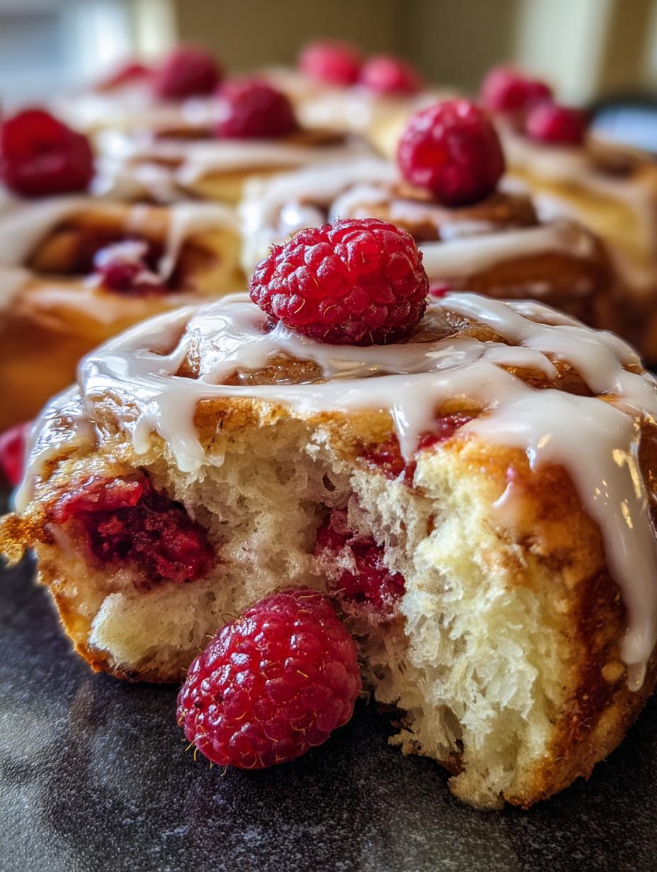 raspberry cinnamon rolls