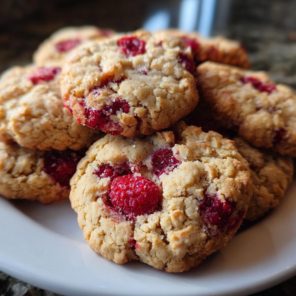 raspberry cookies - detail 1