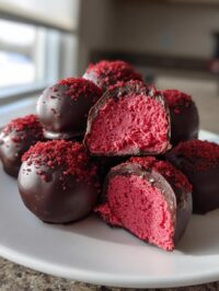 red velvet cheesecake balls