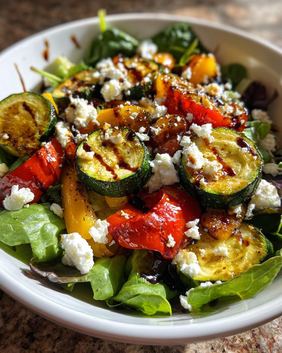 salads with roasted vegetables - detail 1