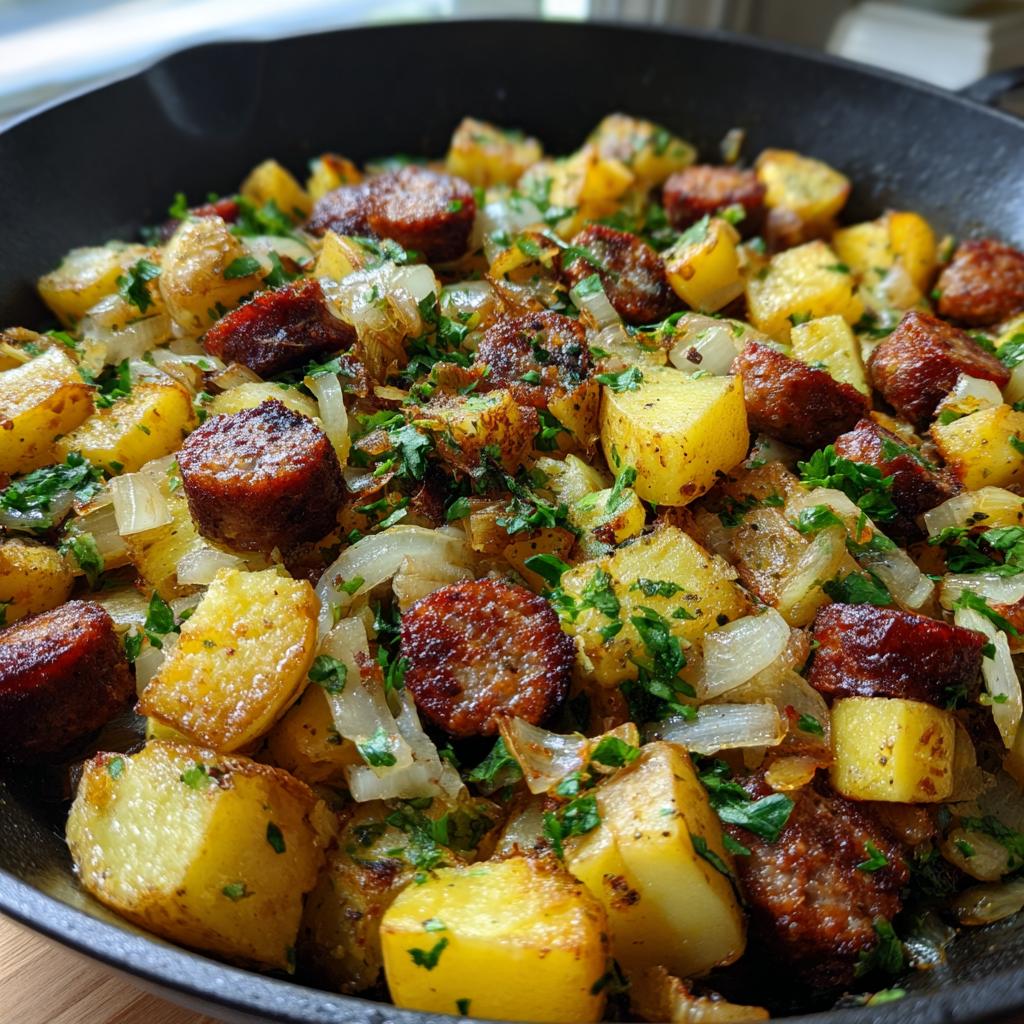 sausage and potato breakfast