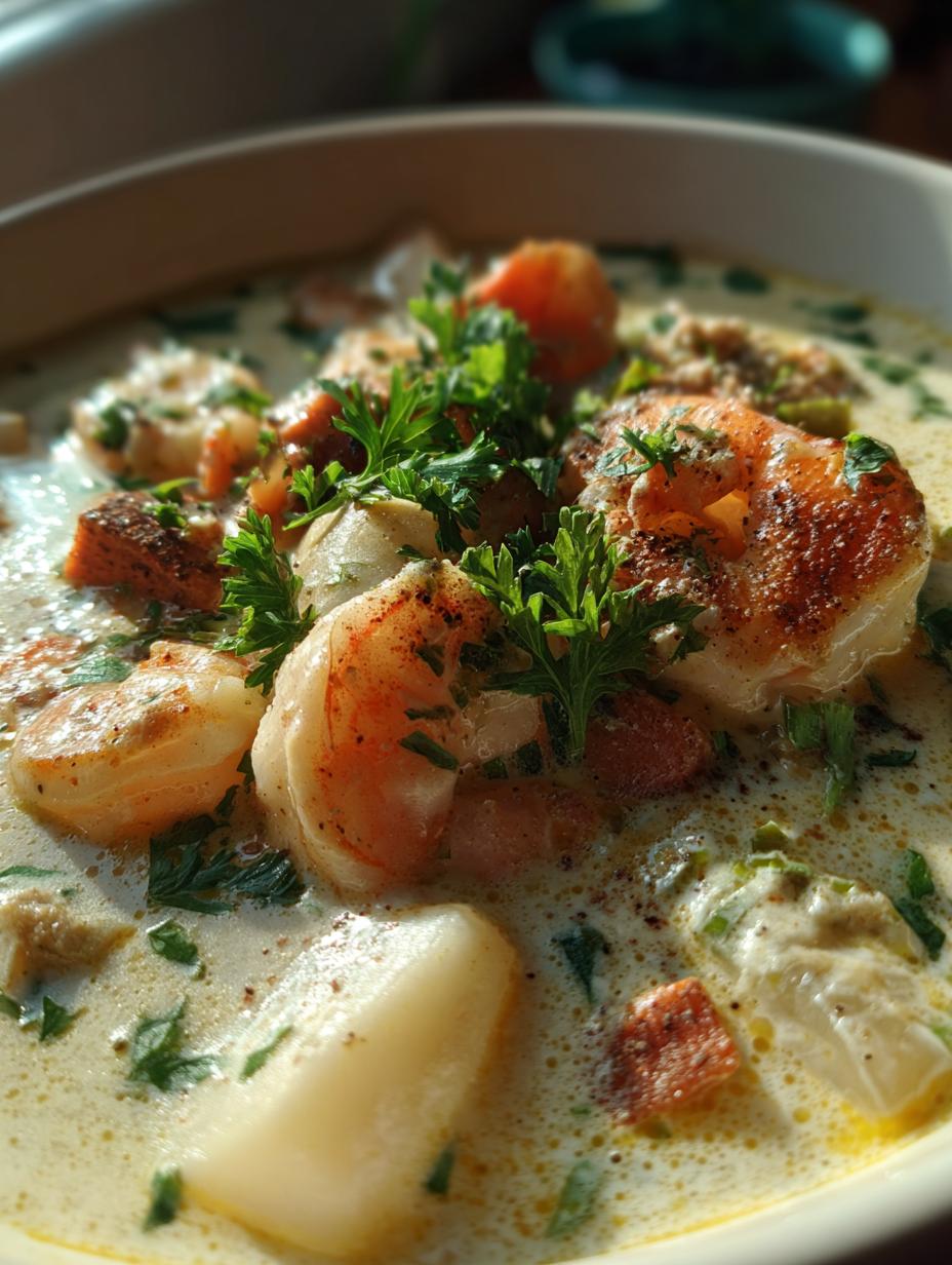 seafood chowder recipe creamy - detail 1