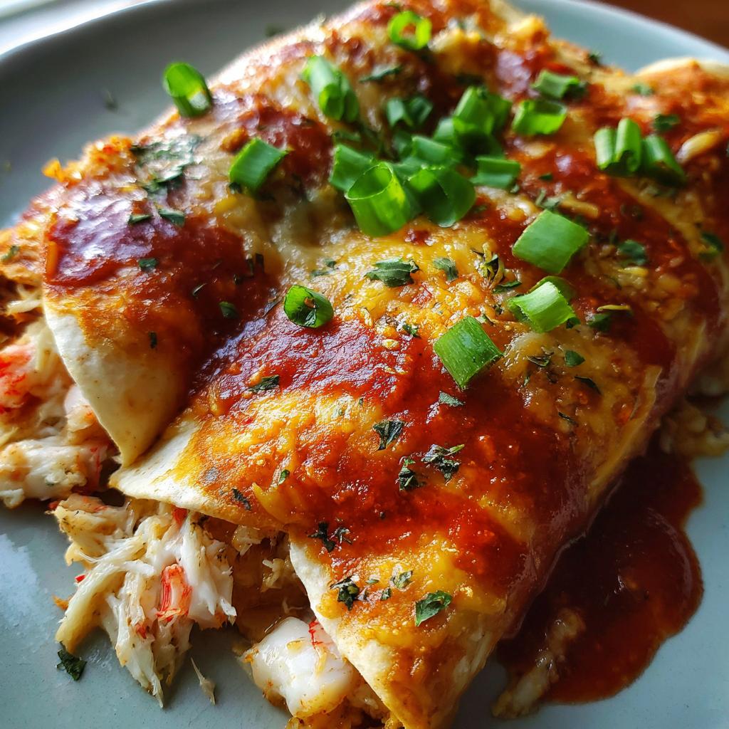 seafood enchiladas - detail 1