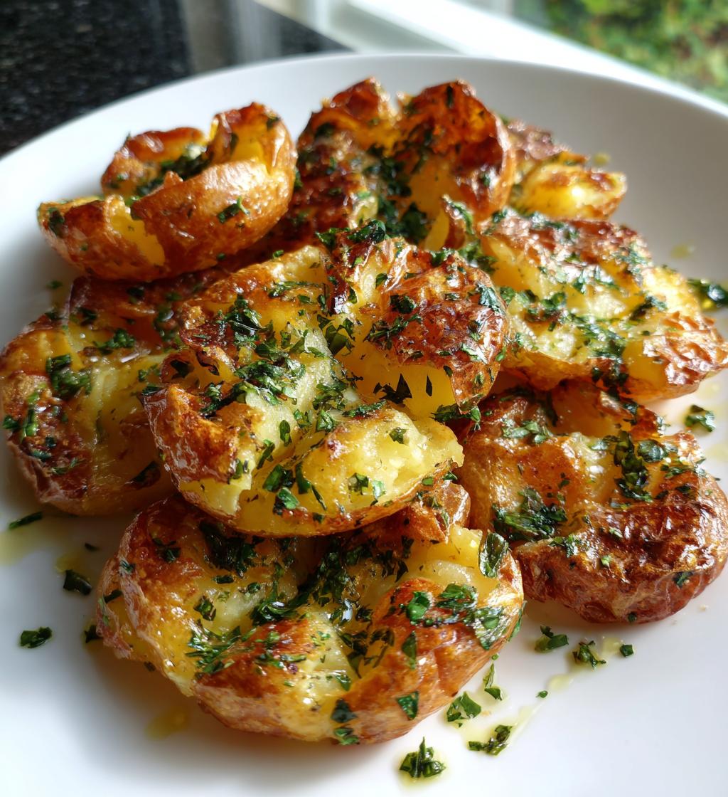 smashed potatoes