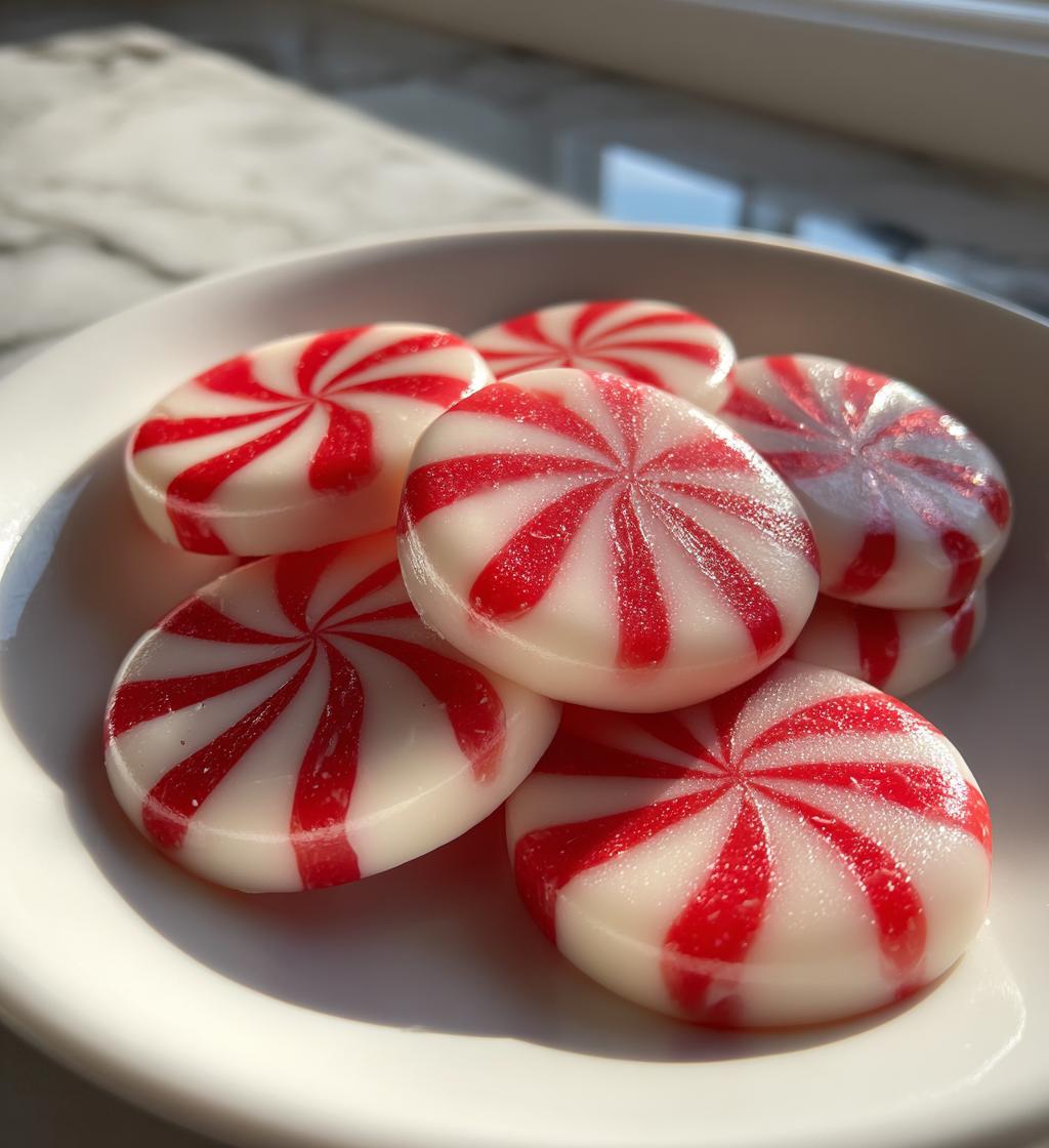 soft christmas peppermints - detail 1
