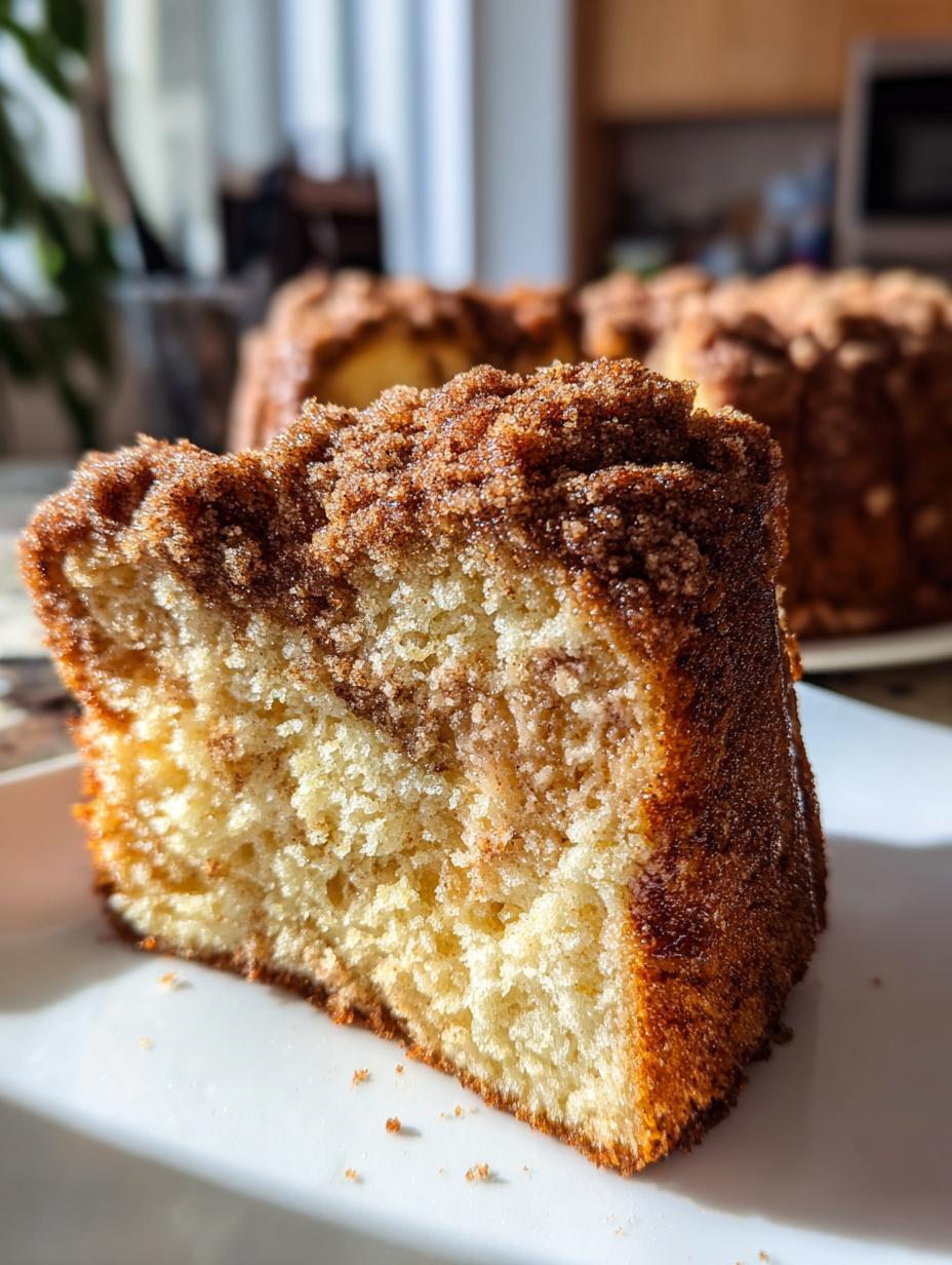 sour cream coffee cake - detail 1