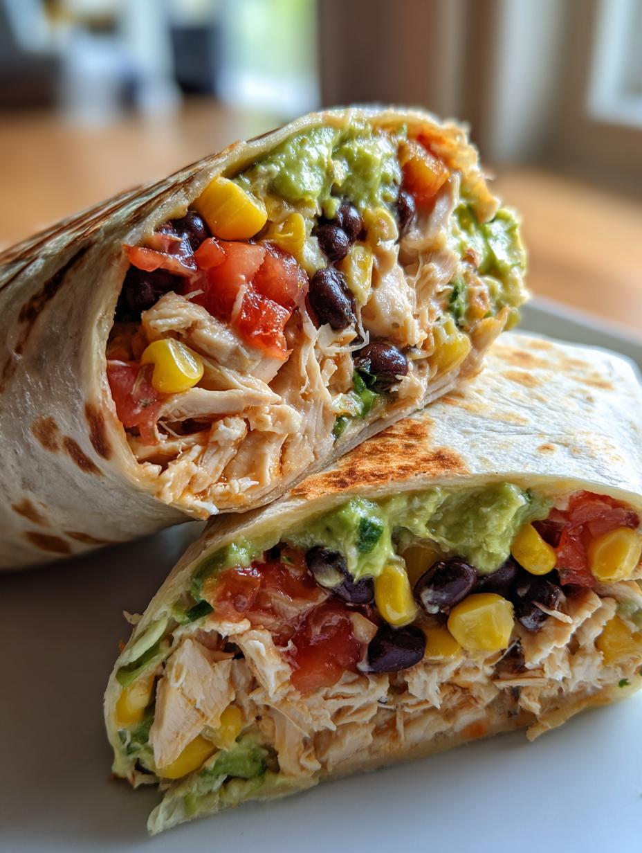 southwest chicken wrap - detail 1