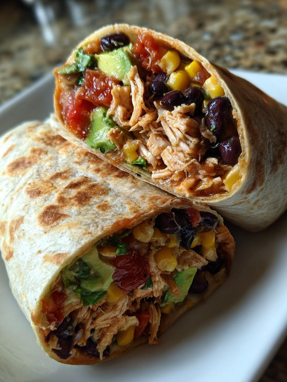 southwest chicken wrap