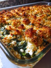 spinach casserole with feta cheese