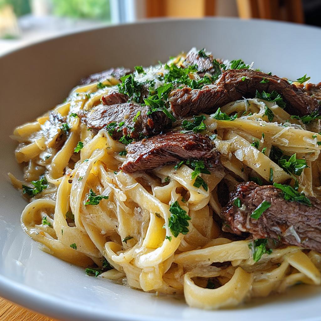 steak pasta - detail 1