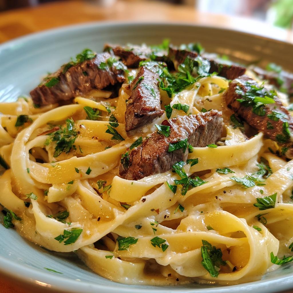 steak pasta