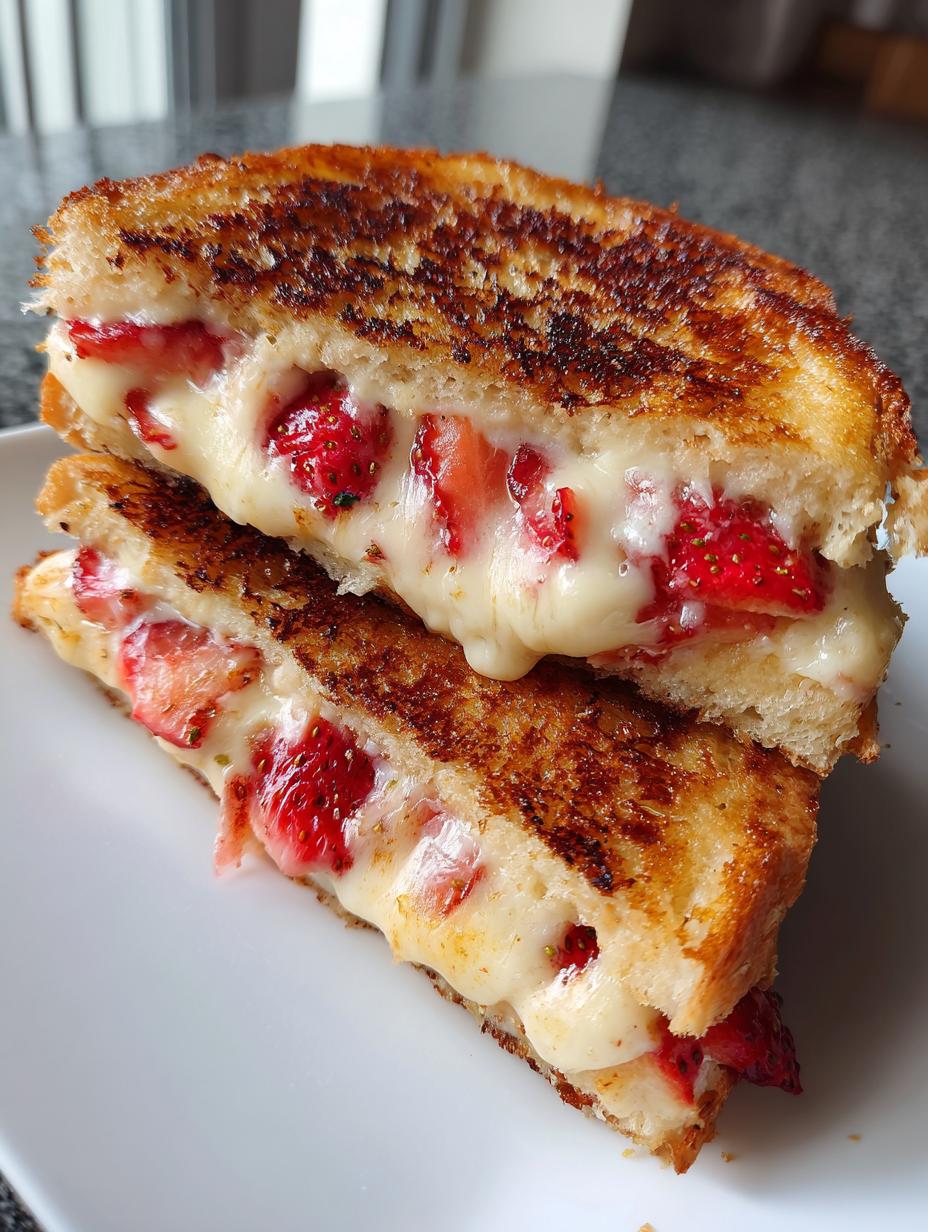 strawberry grilled cheese