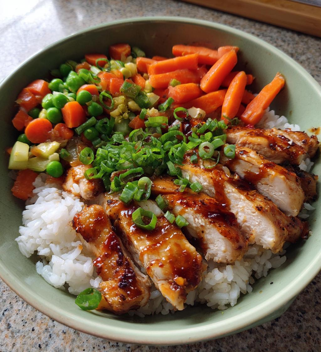 street chicken rice bowl