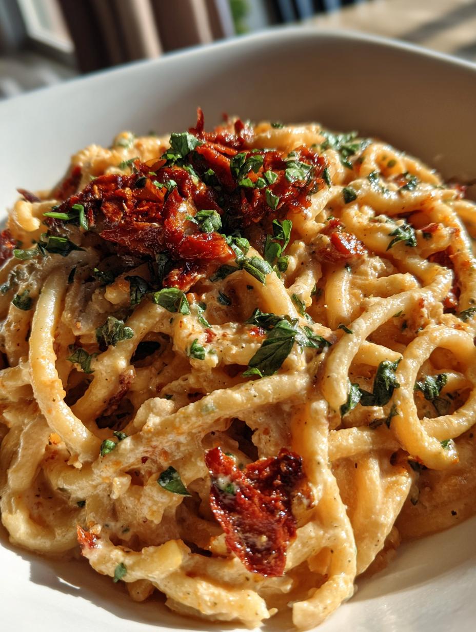 sundried tomato mascarpone pasta recipe - detail 1